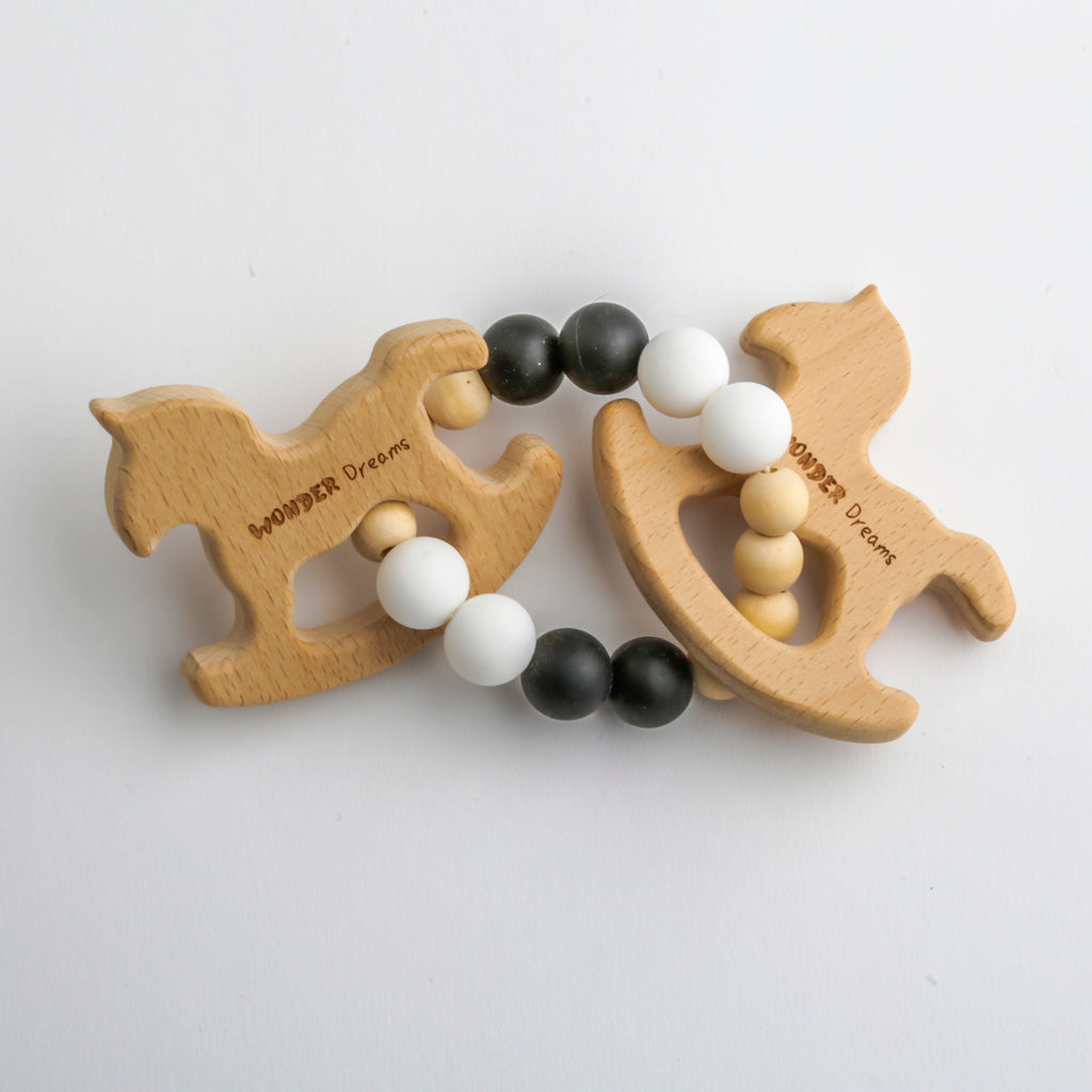Rocking Horse Wooden Teether