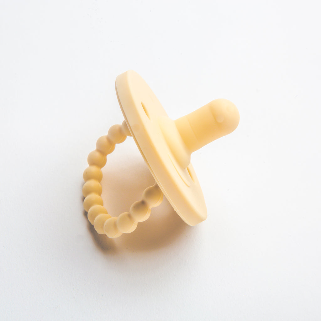 Silicone Pacifier - Soft Yellow