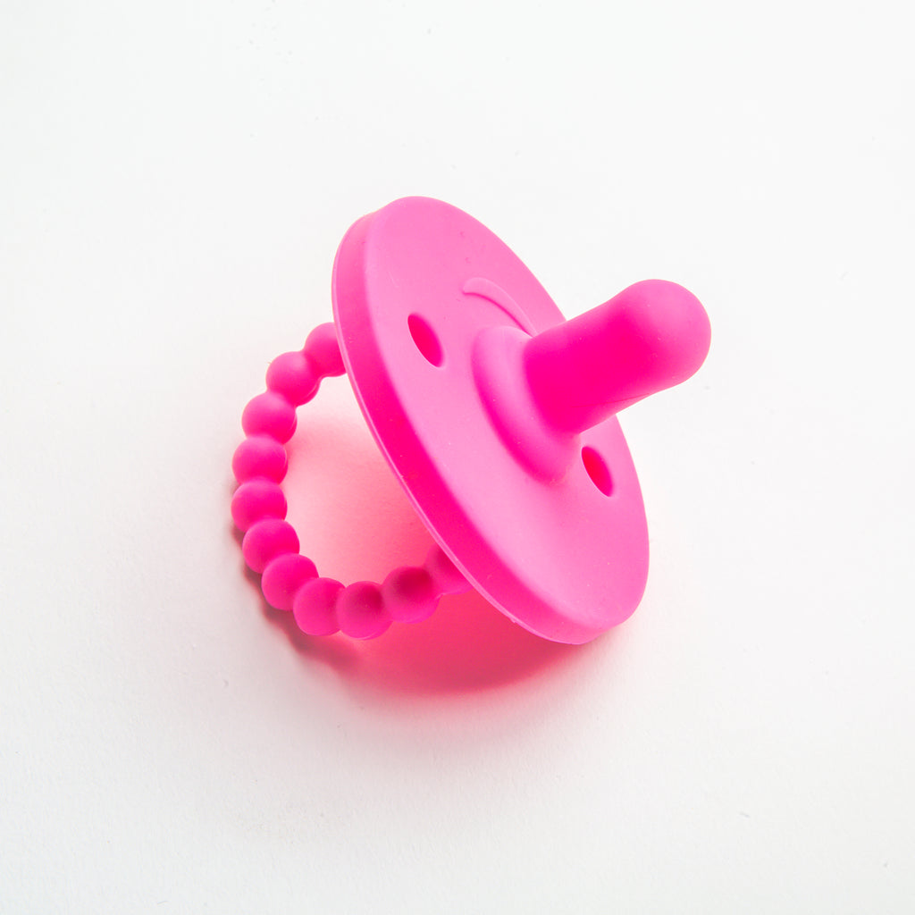 Silicone Pacifier - Bright Pink