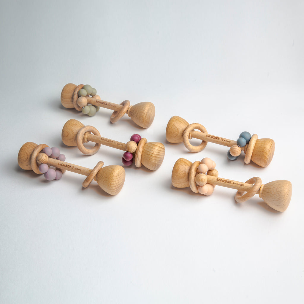 Wooden Baby Rattle / teether