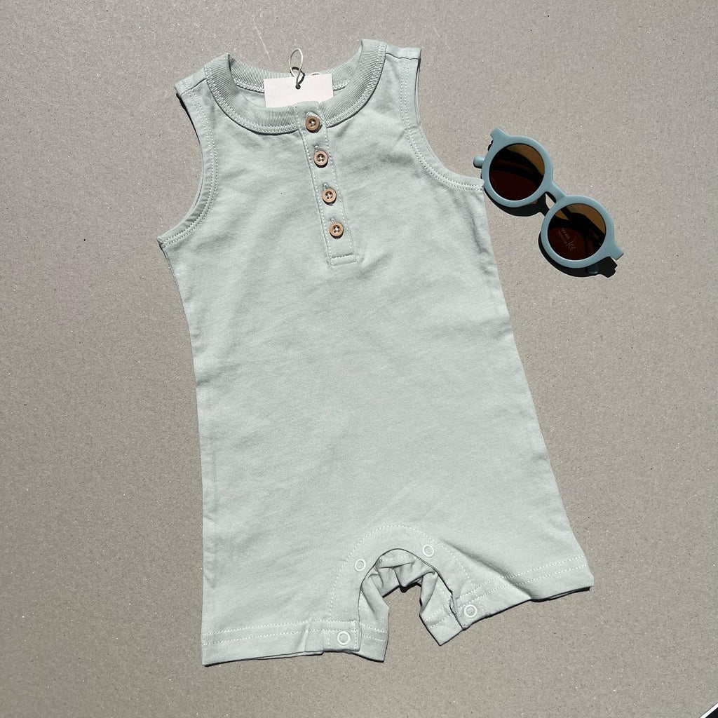 Shorty baby Romper / Playsuit - Sky Blue